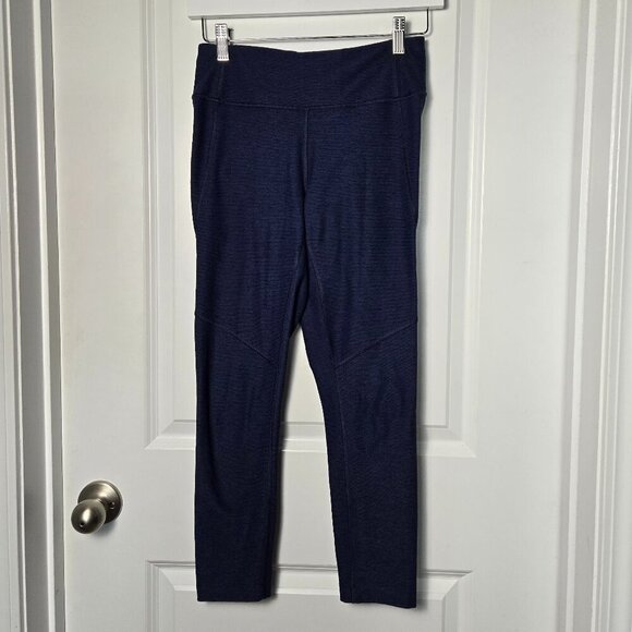 Outdoor Voices Tech Sweat Leggings 24" - S Navy Heather - Picture 2 of 4
